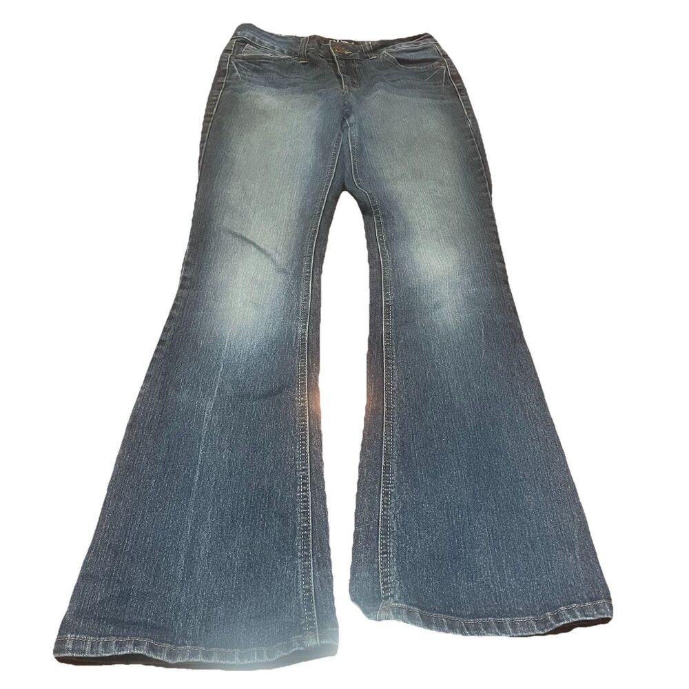 LEI Flare Jeans Women 28 Junior 3 Bell Bottom Denim Boho Hippie Y2K Low Rise